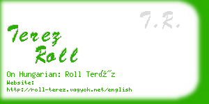 terez roll business card